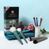 EIGSHOW Beauty Face 5-COLOR SERIES - 9 PCS MAKEUP BRUSH KIT WITH A POUCH